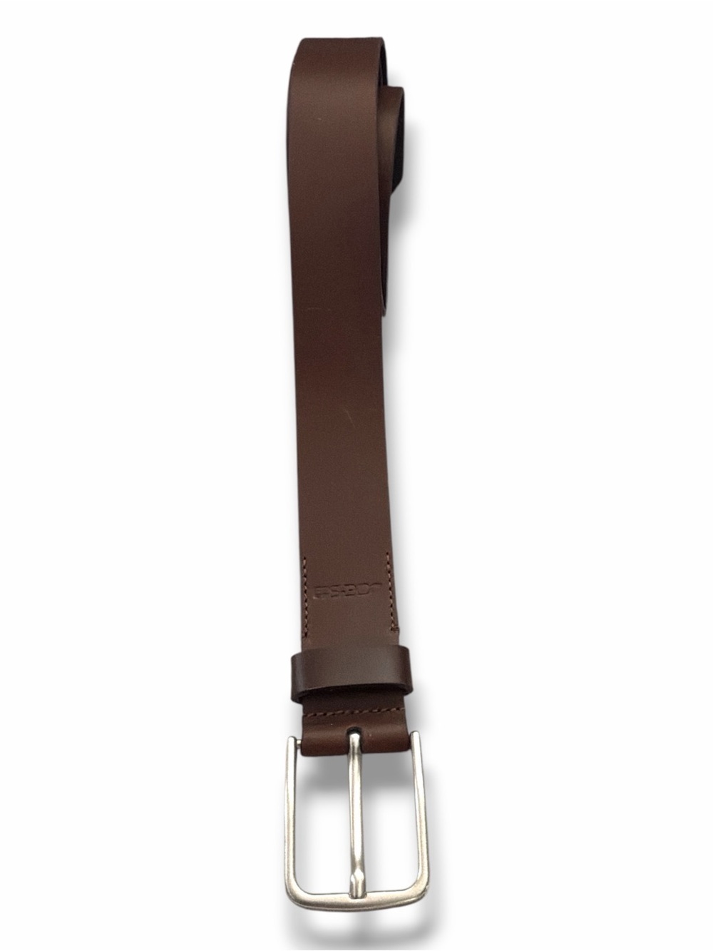 Joe’s Brown Genuine Leather Silver Tone Buckle Casual Belt Size 40